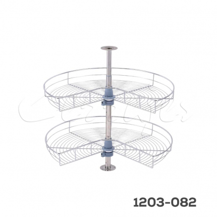Giratorio para esquina  3/4 "Condesa" alambre cromado  W=800mm