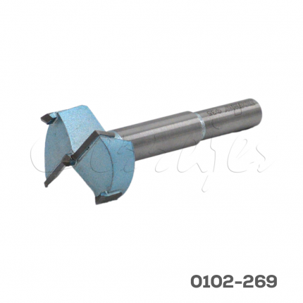 Broca derecha para embisagradora Cerrajes con pastilla de carburo de tungsteno Ø=40mm Vástago Ø=10mm