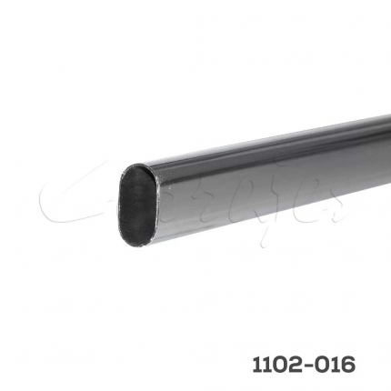 Tubo oval cromado tramo 1.8m
