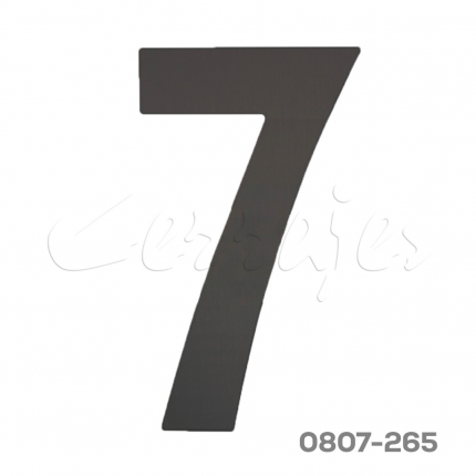 Numero 7 acero inoxidable de 152mm acabado negro mate