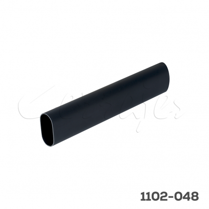 Tubo oval negro 15x30 mm L=3m