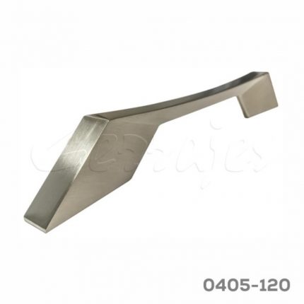 Jaladera Zamak cc 160 mm L=225 mm 4621 Z22 Niquel cepillado Tornillo M4X22mm