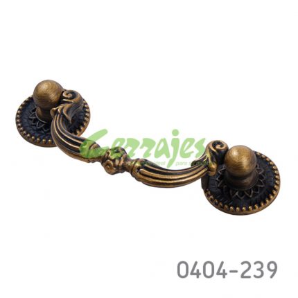 Jaladera Zamak cc 64 mm L=86 mm 2097 Z17 Latón antiguo obscuro