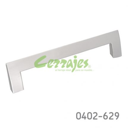 Jaladera Zamak cc 160 mm L=175 mm 4422 Z22 Niquel cepillado Tornillo M4x25mm