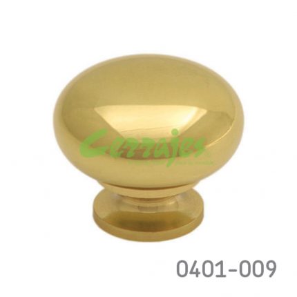 Botón Latón Ø=38 mm 4019 L15 Latón pulido Tornillo #8-32X1"