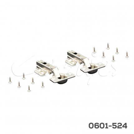 Bisagra libre sobrepuesta Cerrajes Ø=35mm cuello 00 48x6mm 110° niquelada H=4mm 37x32mm c/tornillos