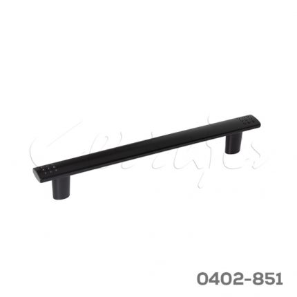 Jaladera Aluminio cc 128 mm L=161 mm 4717 A91 Negro mate Tornillo M4x25mm