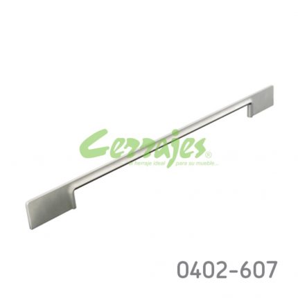 Jaladera Zamak cc 320 mm L=430 mm 4395 Z23 Niquel mate Tornillo M4x25mm