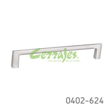 Jaladera Zamak cc 160 mm L=170 mm 4417 Z22 Niquel cepillado Tornillo M4x25mm