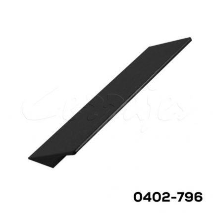Jaladera Aluminio cc 128 mm L=160 mm 4678 A97 Negro cepillado mate Tornillo M4x25mm