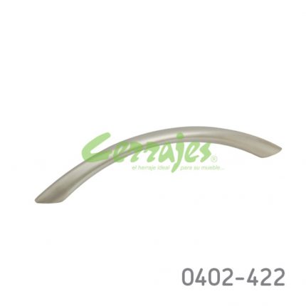 Jaladera Aluminio cc 128 mm L=157 mm 4255 A23 Niquel mate Tornillo M4x25mm