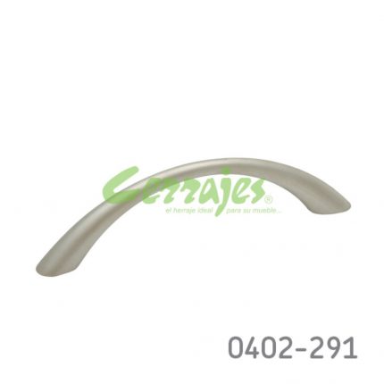 Jaladera Zamak cc 96 mm L=112 mm 4001 Z23 Niquel mate Tornillo M4x25mm