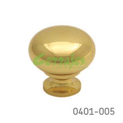 Botón Latón Ø=32 mm 4018 L15 Latón pulido Tornillo #8-32X1"