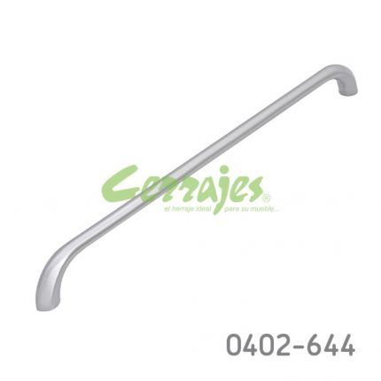 Jaladera Zamak cc 224 mm L=235 mm 4437 Z22 Niquel cepillado Tornillo M4x25mm