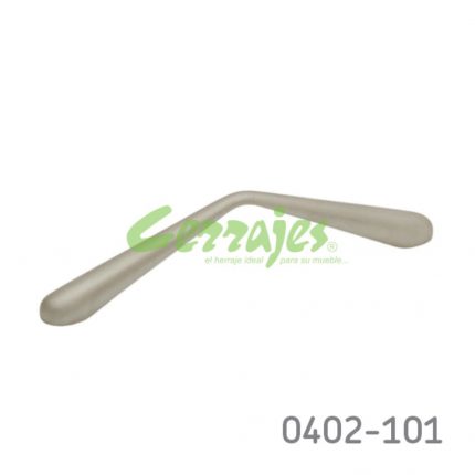 Jaladera Zamak cc 96 mm L=114 mm 4097 Z23 Niquel mate Tornillo #8 - 32X1"