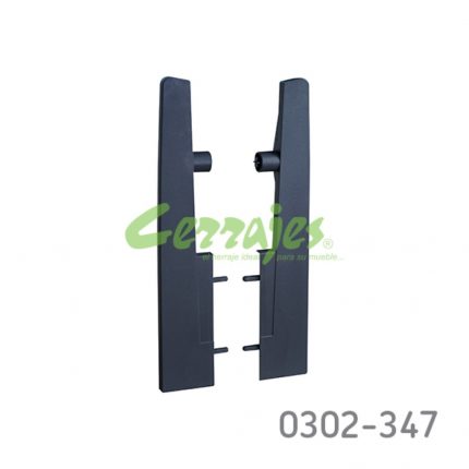 Soporte frontal plástico para cajón interno HS para riel frontal Cerrajes "TrioMax T6" H=204mm gris