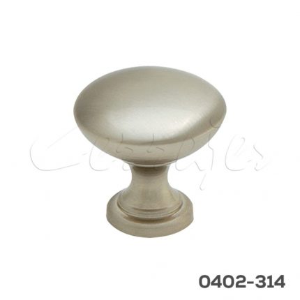 Botón Zamak Ø=31 mm 4005 Z22 Niquel cepillado Tornillo M4x25mm