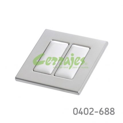 Botón Zamak / Cerámica L=50 mm 4450 Z50 Acabado metálico con cerámica Tornillo M4x25mm