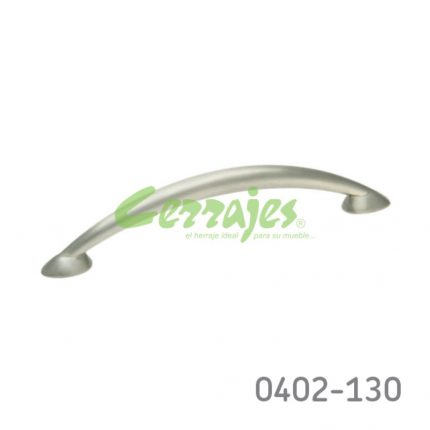 Jaladera Zamak cc 96 mm L=112 mm 4118 Z22 Niquel cepillado Tornillo #8 - 32X1"