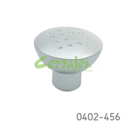 Botón Aluminio Ø=32 mm 4276 A09 Cromo mate Tornillo M4x25mm