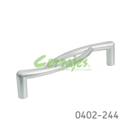 Jaladera Zamak cc 128 mm L=138 mm 4307 Z09 Cromo mate Tornillo #8 - 32X1"