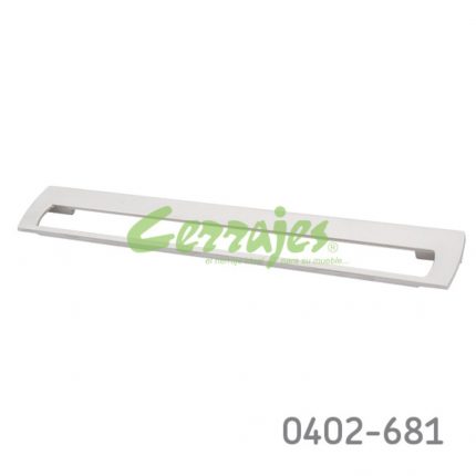 Jaladera Aluminio cc 320 mm L=335 mm 4506 A23 Niquel mate Tornillo M4x25mm