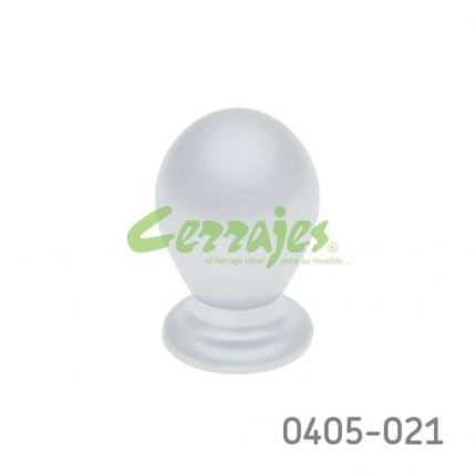 Botón Zamak L=25 mm 6011 Z09 Cromo mate