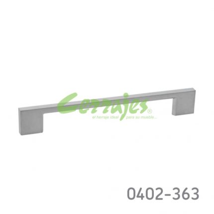 Jaladera Aluminio cc 160 mm L=193 mm 4357 A09 Cromo mate Tornillo M4x25mm