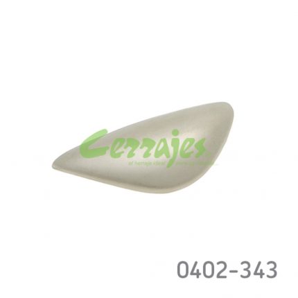 Botón Zamak L=52 mm 4080 Z23 Niquel mate Tornillo M4x25mm