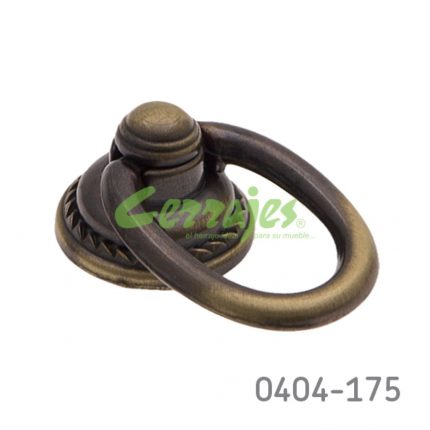 Botón Zamak Ø=45 mm 2066 Z16 Latón antiguo Tornillo M4x25mm