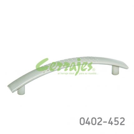 Jaladera Aluminio cc 128 mm L=157 mm 4274 A22 Niquel cepillado Tornillo M4x25mm