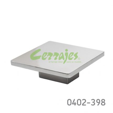 Jaladera Zamak cc 32 mm L=80 mm 4384 Z22 Niquel cepillado Tornillo M4x25mm