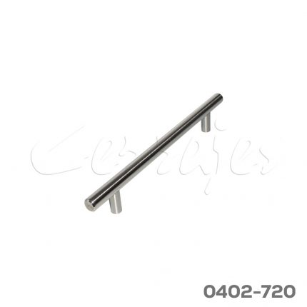 Jaladera barra hueca Acero Inoxidable cc 160 mm L=220 mm 4471 I14 cepillado Tornillo #8 - 32X1"