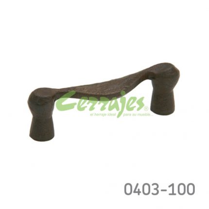 Jaladera Zamak cc 76 mm L=91 mm 3048 Z29 Óxido Tornillo M4x25mm