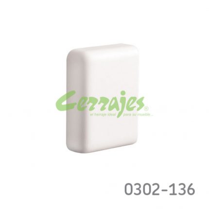 Cubierta de plástico para corredera Cerrajes "Impaz" blanco