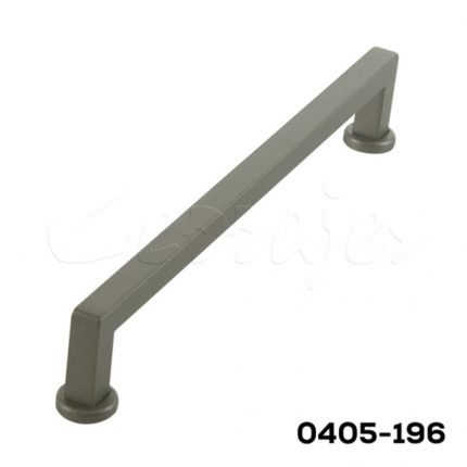 Jaladera Zamak cc 128 mm L=175 mm 4687 Z94 Gris noche Tornillo M4x25mm