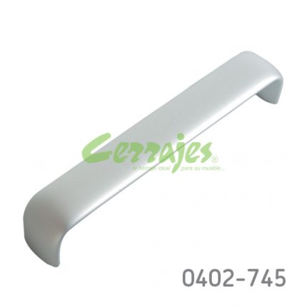 Jaladera Aluminio cc 160 mm L=169 mm 4496 A35 Anodizado natural mate Tornillo M4x25mm