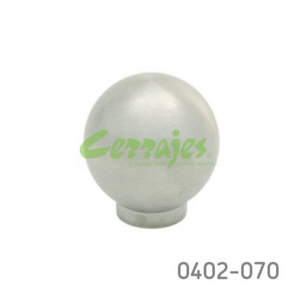 Botón Acero Inoxidable 304 Ø=30 mm 4036 I14 cepillado Tornillo #8-32X1"