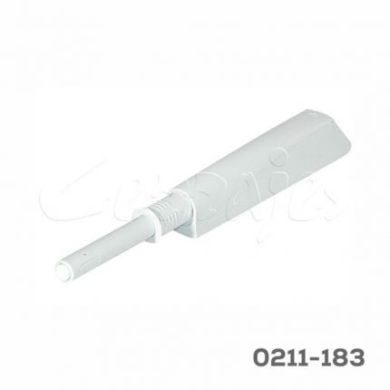 Pulsador Italiana Ferramenta "K-Push Tech" L=37mm gris claro con soporte y tornillos