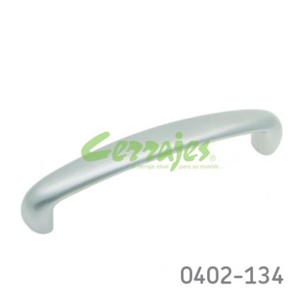 Jaladera Zamak cc 128 mm L=148 mm 4120 Z09 Cromo mate Tornillo #8 - 32X1"