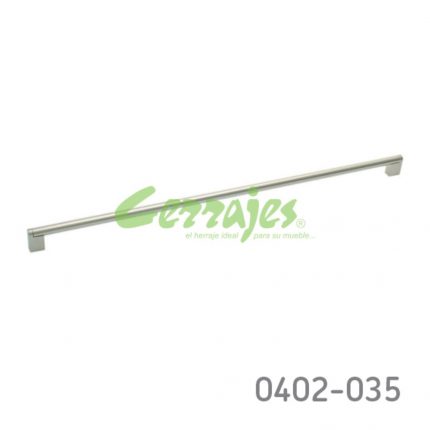 Jaladera Hierro (Acero) cc 627 mm L=655 mm 4188 H14 Niquel cepillado Tornillo M4Xx48mm