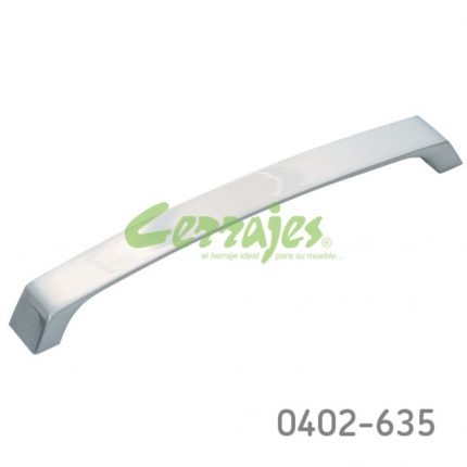 Jaladera Zamak cc 192 mm L=206 mm 4428 Z22 Niquel cepillado Tornillo M4x25mm