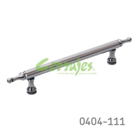 Jaladera Latón cc 96 mm L=145 mm 2038 L24 Niquel negro Tornillo #8 - 32X1"