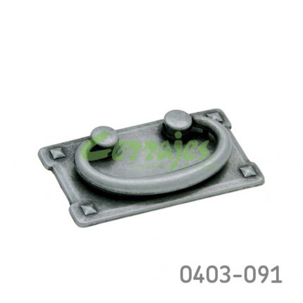 Jaladera Zamak cc 64 mm L=96 mm 3025 Z30 Pewter antiguo Tornillo M4x25mm