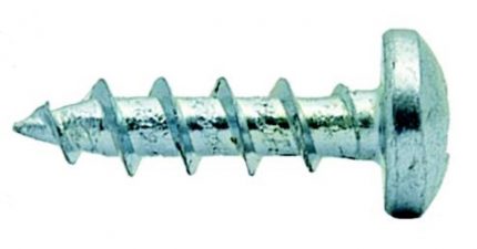 Tornillo p/corredera de extensión cabeza de pan "Gripper" #8 x5/8" (15,875 mm) PH2 Zincado con punta