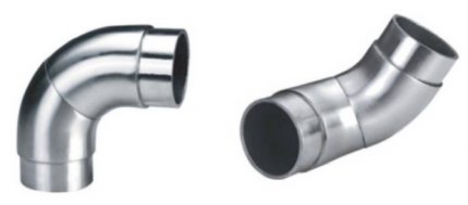 Codo 50 x 90° flexible para sistema de pasamanos