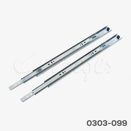 Corredera de baleros Cerrajes  H=35mm L=440mm Zincada Sobre extensión Empaque Industrial