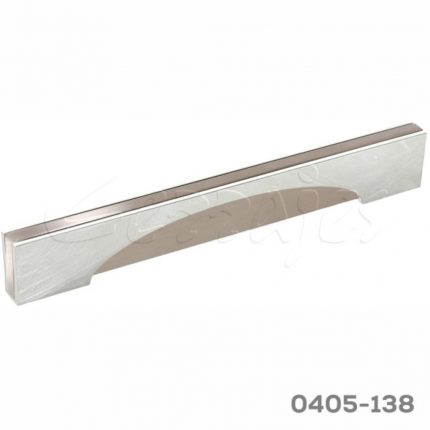 Jaladera Aluminio cc 192 mm L=222 mm 4631 Z22 Cromo con Niquel cepilladoTornillo M4x25mm