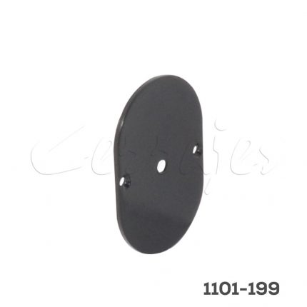 Placa metálica Negro mate para fijacion techo / muro para sistema "Lusso"