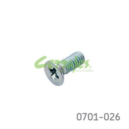 Tornillo phillips para aluminio M4x10